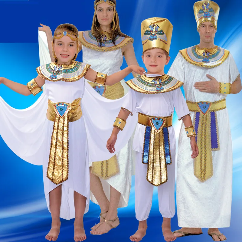 Company Gathering Costumes Egypt Prince Princess royal King Queen Luxury Men Women Party Costume Adult Girls Boys Clothing
Company Gathering Costumes Egypt Prince Princess royal King Queen Luxury Men Women Party Costume Adult Girls Boys Clothing