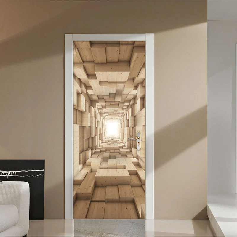 PVC Self-Adhesive Waterproof Door Sticker Modern Spatial Expansion Fashion Murals Wallpaper Living Room Bedroom Papel De Parede
PVC Self-Adhesive Waterproof Door Sticker Modern Spatial Expansion Fashion Murals Wallpaper Living Room Bedroom Papel De Parede