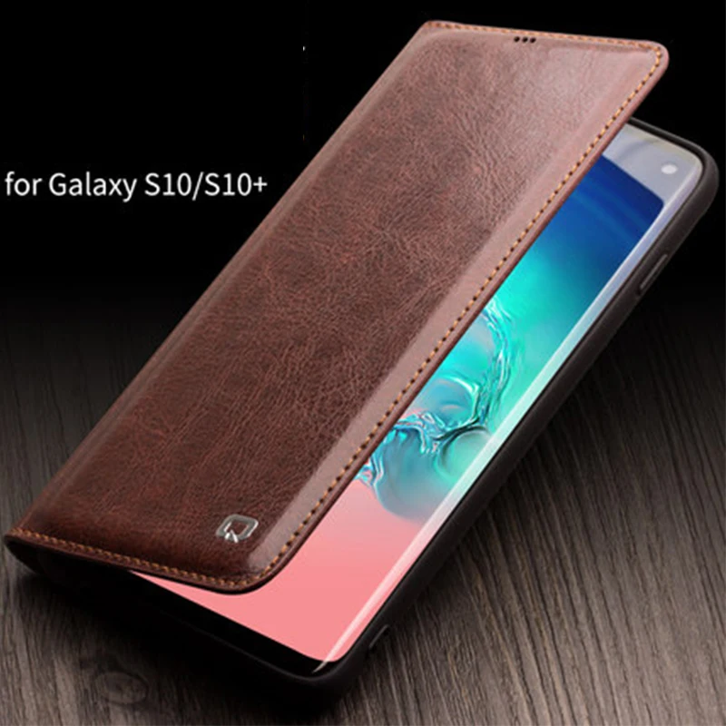 Роскошный чехол QIALINO из натуральной кожи для Samsung Galaxy S10, деловой флип-кошелек, чехол для телефона, кожаный чехол для Samsung Galaxy S10 Plus, сумка
Роскошный чехол QIALINO из натуральной кожи для Samsung Galaxy S10, деловой флип-кошелек, чехол для телефона, кожаный чехол для Samsung Galaxy S10 Plus, сумка
