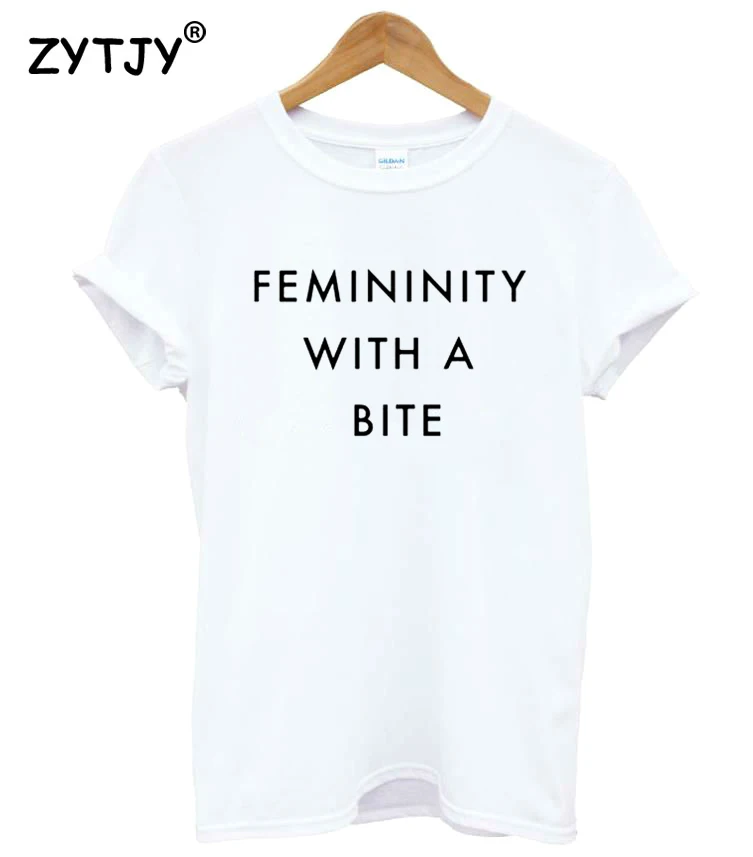 femininity with a bite Print Women tshirt Cotton Casual Funny t shirt For Lady Girl Top Tee Hipster Tumblr Drop Ship Z-1094
femininity with a bite Print Women tshirt Cotton Casual Funny t shirt For Lady Girl Top Tee Hipster Tumblr Drop Ship Z-1094