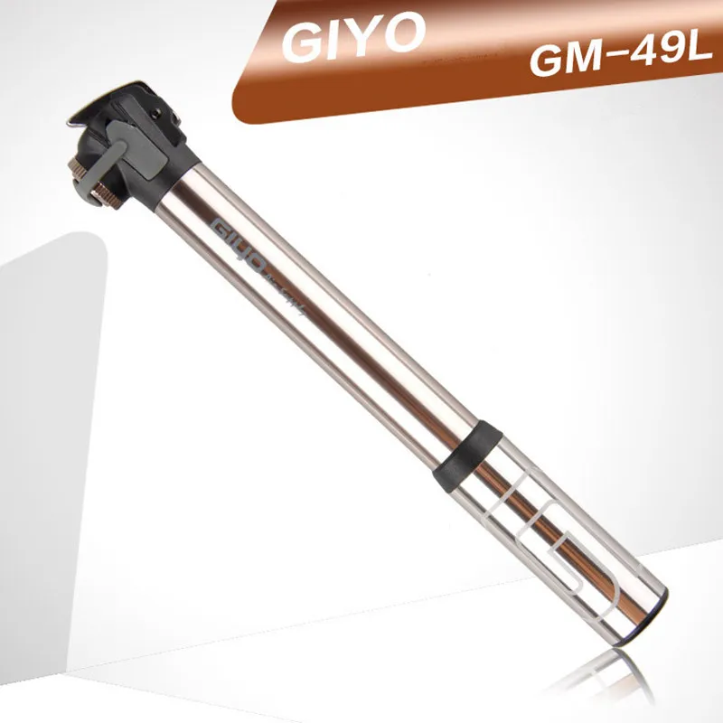 GIYO Road Bicycle Air Pump A/V F/V Max 120psi 84g Aluminum Mini High Pressure Bike Pump Valvola Presta French American GM49L
GIYO Road Bicycle Air Pump A/V F/V Max 120psi 84g Aluminum Mini High Pressure Bike Pump Valvola Presta French American GM49L