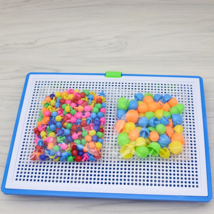 296 Mushroom Nail Intelligent 3D Puzzle Games DIY Mushroom Nail Plastic Flashboard Children Toys Educational Toy random color
296 Mushroom Nail Intelligent 3D Puzzle Games DIY Mushroom Nail Plastic Flashboard Children Toys Educational Toy random color