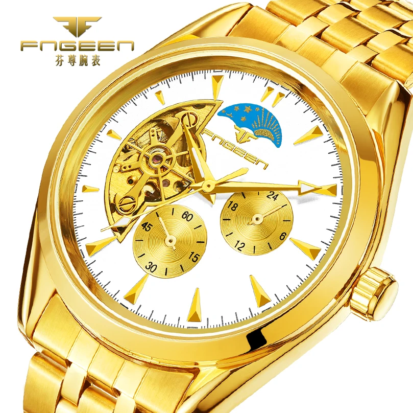 FNGEEN Men's Watch Gold Mens Watches TOP Brand Luxury Wristwatch Sports Male Clock erkek saat relogio masculino reloj hombre2019
FNGEEN Men's Watch Gold Mens Watches TOP Brand Luxury Wristwatch Sports Male Clock erkek saat relogio masculino reloj hombre2019