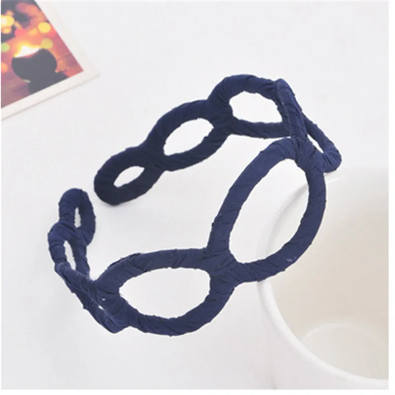 1cps Ткань шифон полые резинкой для волос аксессуары группа Спорт YogaHeadwear Hairbands