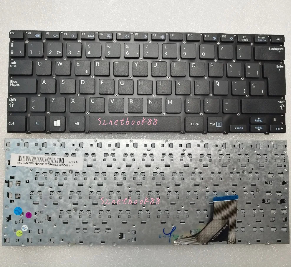 NEW SPANISH keyboard for Samsung 530U3B NP530U3C 532U3C 535U3C 540U3C Keyboard Latin Spanish Teclado
NEW SPANISH keyboard for Samsung 530U3B NP530U3C 532U3C 535U3C 540U3C Keyboard Latin Spanish Teclado