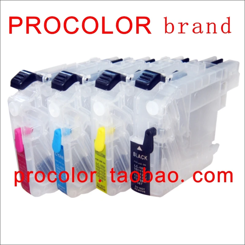 PROCOLOR New refillable inkjet cartridges LC223BK C M Y for BROTHER DCP-J4120DW MFC-J4420DW MFC-J4620DW MFC-J4625DW
PROCOLOR New refillable inkjet cartridges LC223BK C M Y for BROTHER DCP-J4120DW MFC-J4420DW MFC-J4620DW MFC-J4625DW