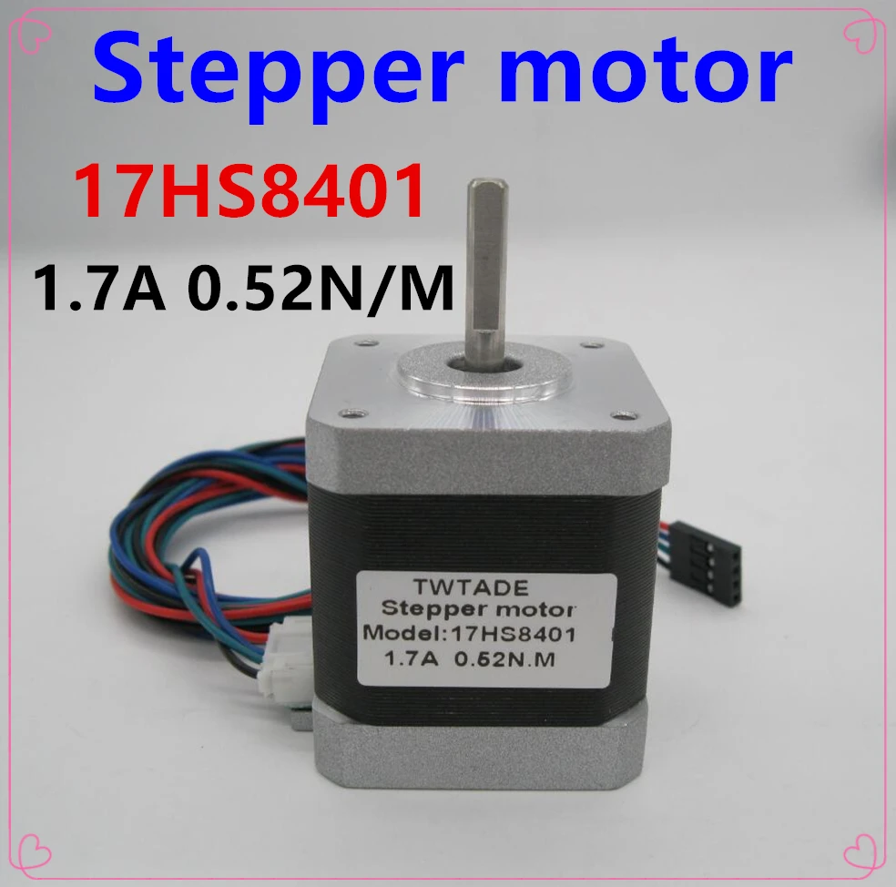 5PCS Free shipping Motor Controller 4-lead Nema17 Stepper Motor 42 motor 17HS8401 1.7A CE ROSH ISO CNC Laser and 3D printer with
5PCS Free shipping Motor Controller 4-lead Nema17 Stepper Motor 42 motor 17HS8401 1.7A CE ROSH ISO CNC Laser and 3D printer with
