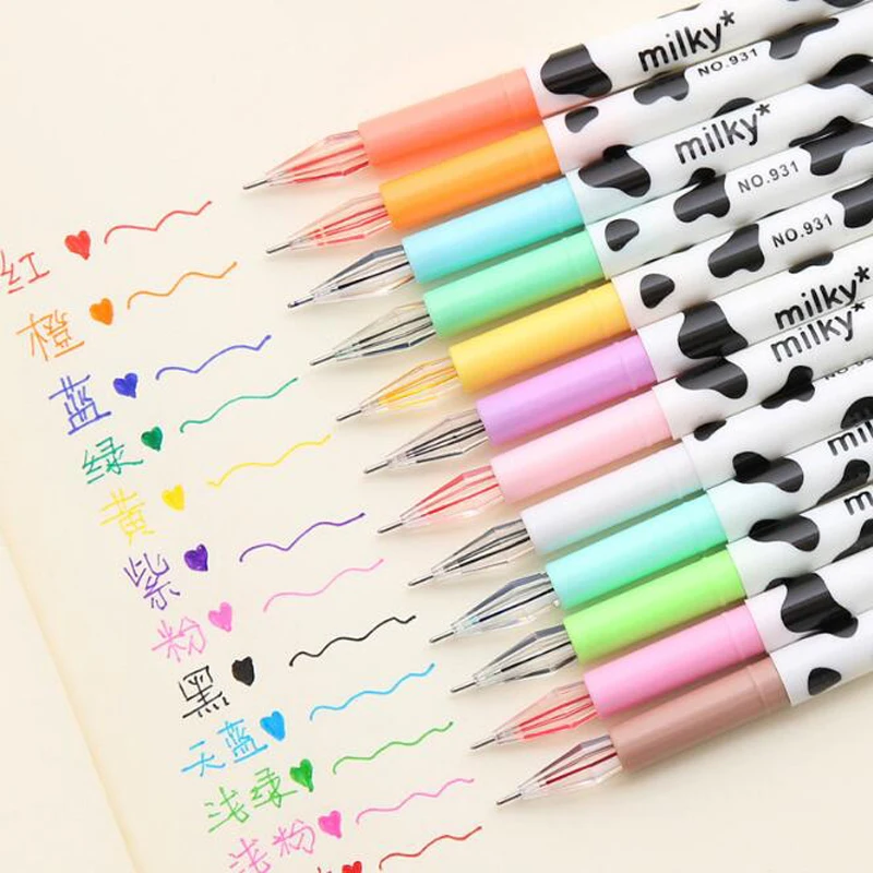 1pc Water Color Milky Cow Diamond Gel Pen Korea Stationery Accessories Office For School Supplies Child Graffiti Painting Pen
1pc Water Color Milky Cow Diamond Gel Pen Korea Stationery Accessories Office For School Supplies Child Graffiti Painting Pen