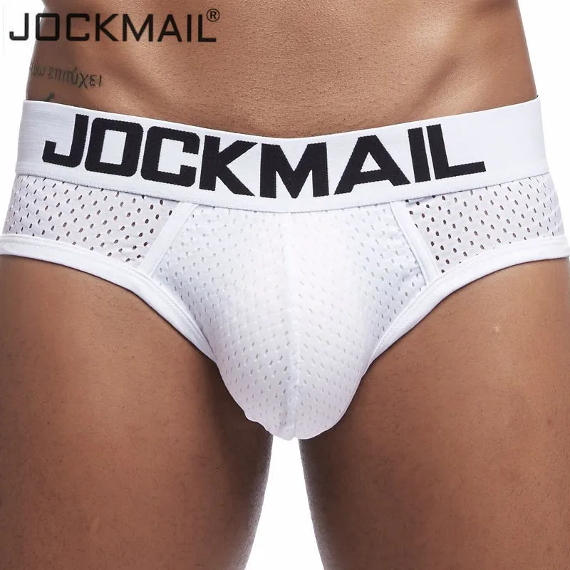 Новинка 2019 мужское нижнее белье в сетку JOCKMAIL брифы для мужчин дышащие мужские
