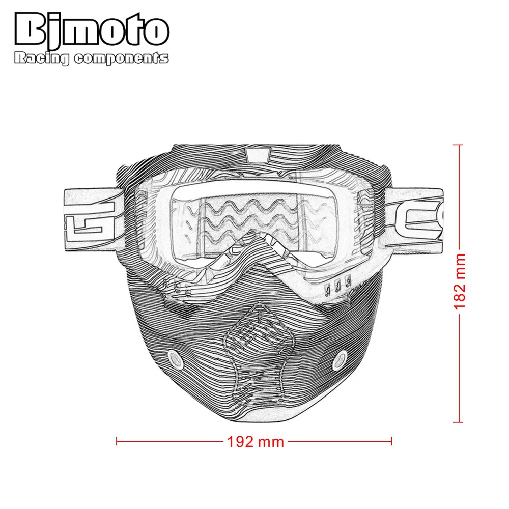 Bjmoto Detachable Helmet Glasses Goggles Motorcycle Oculos Gafas Mouth Motocross Goggles Glasses Dust Mask Google
Bjmoto Detachable Helmet Glasses Goggles Motorcycle Oculos Gafas Mouth Motocross Goggles Glasses Dust Mask Google