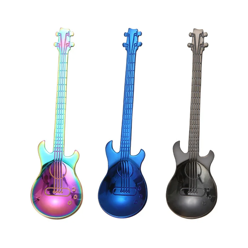 Stainless Steel Cartoon Guitar Spoon Creative Milk Coffee Spoon Ice Cream Candy Teaspoon Accessories
Stainless Steel Cartoon Guitar Spoon Creative Milk Coffee Spoon Ice Cream Candy Teaspoon Accessories