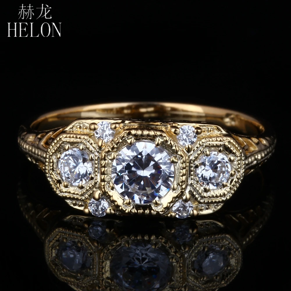 HELON Special Antique Vintage Engagement Wedding AAA Graded Cubic Zirconia Sterling Silver 925 Ring For Women Ring wholesale
HELON Special Antique Vintage Engagement Wedding AAA Graded Cubic Zirconia Sterling Silver 925 Ring For Women Ring wholesale