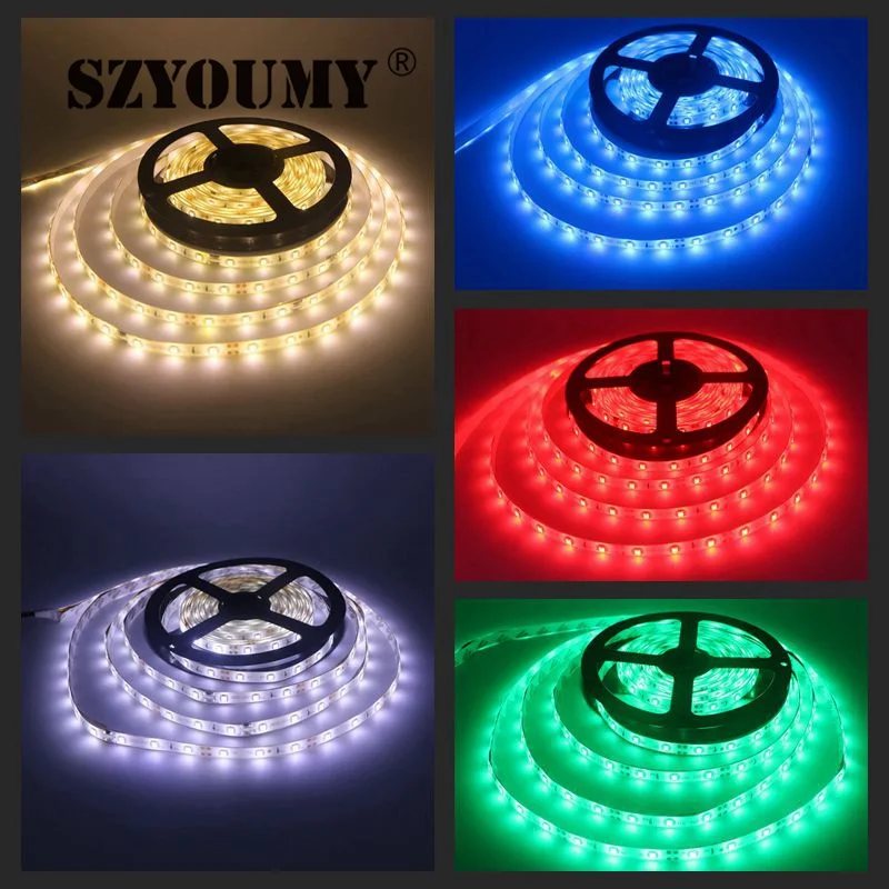 SZYOUMY 5M 2835 300Led Waterproof RGB Led Strip Light DC12V 60Leds/M Flexible Lighting String Home Decoration Ribbon Tape 
SZYOUMY 5M 2835 300Led Waterproof RGB Led Strip Light DC12V 60Leds/M Flexible Lighting String Home Decoration Ribbon Tape