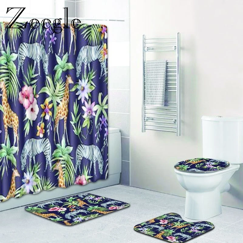 Zeegle 4Pcs/set Bathroom Mat Set 3D Printed Anti Slip Kitchen Bath Mat Coral Fleece Floor Mats Washable Bathroom Toilet Rug
Zeegle 4Pcs/set Bathroom Mat Set 3D Printed Anti Slip Kitchen Bath Mat Coral Fleece Floor Mats Washable Bathroom Toilet Rug
