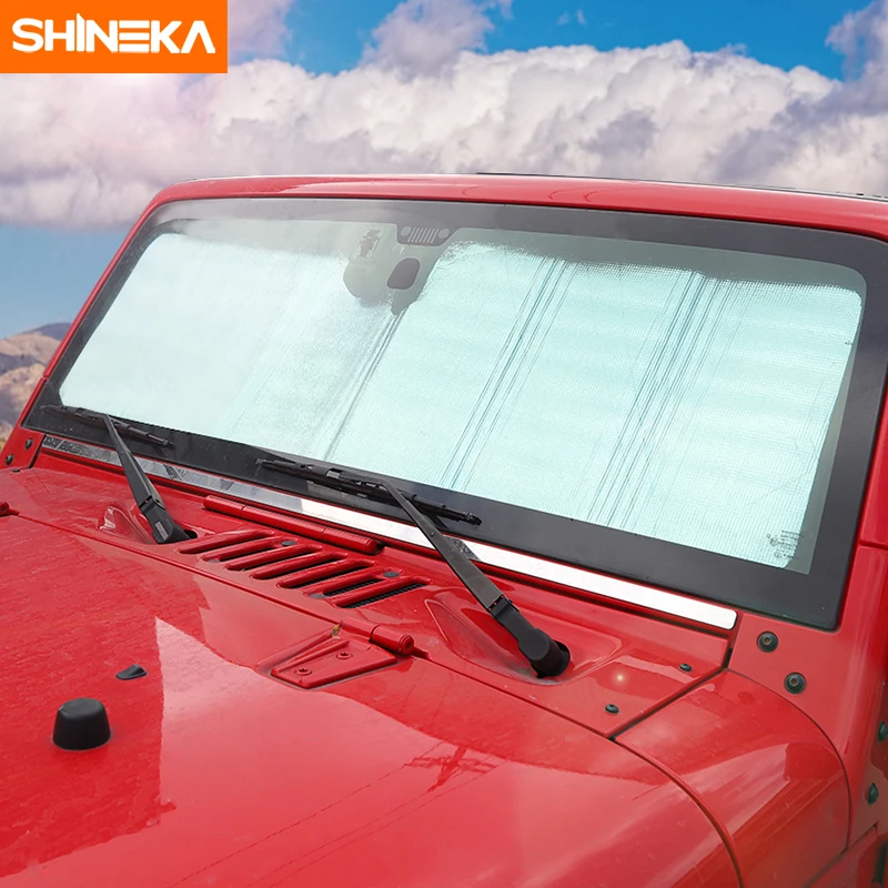 SHINEKA Windshield Sunshade Car Front Window Anti UV Rays Protector Sun Shield Cover Accessories Fit For Jeep Wrangler JK
SHINEKA Windshield Sunshade Car Front Window Anti UV Rays Protector Sun Shield Cover Accessories Fit For Jeep Wrangler JK