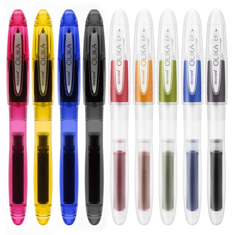 Monami OLIKA Fountain Pens 0.38/0.5mm Extra Fine Tip 10 Colors for Student Office Small Gifts Writing
Monami OLIKA Fountain Pens 0.38/0.5mm Extra Fine Tip 10 Colors for Student Office Small Gifts Writing