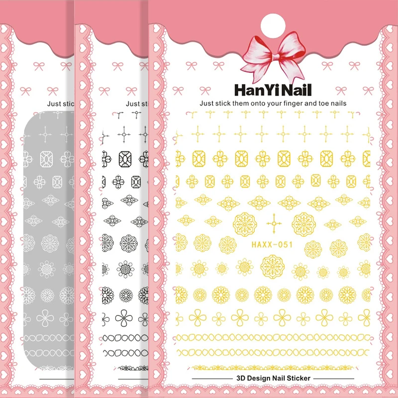 1 Sheet Of 3D Stickers Golden Pattern 3D Three-Dimensional Decals Nail Art Sticker Manicure Decoration Accessories
1 Sheet Of 3D Stickers Golden Pattern 3D Three-Dimensional Decals Nail Art Sticker Manicure Decoration Accessories
