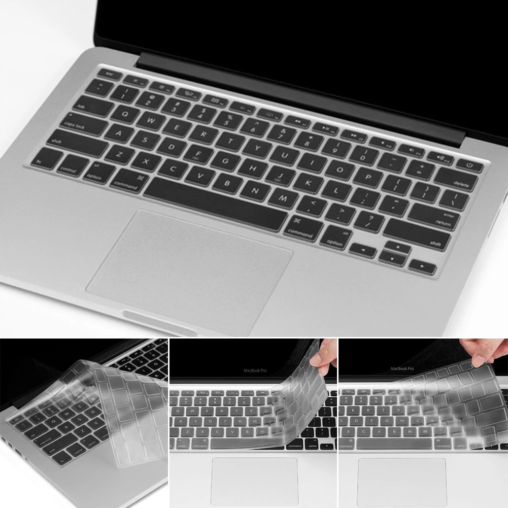 Чехол из тончайшей пленки силиконовых кейсов для Apple MacBook Pro 13/15/17 ''протектор