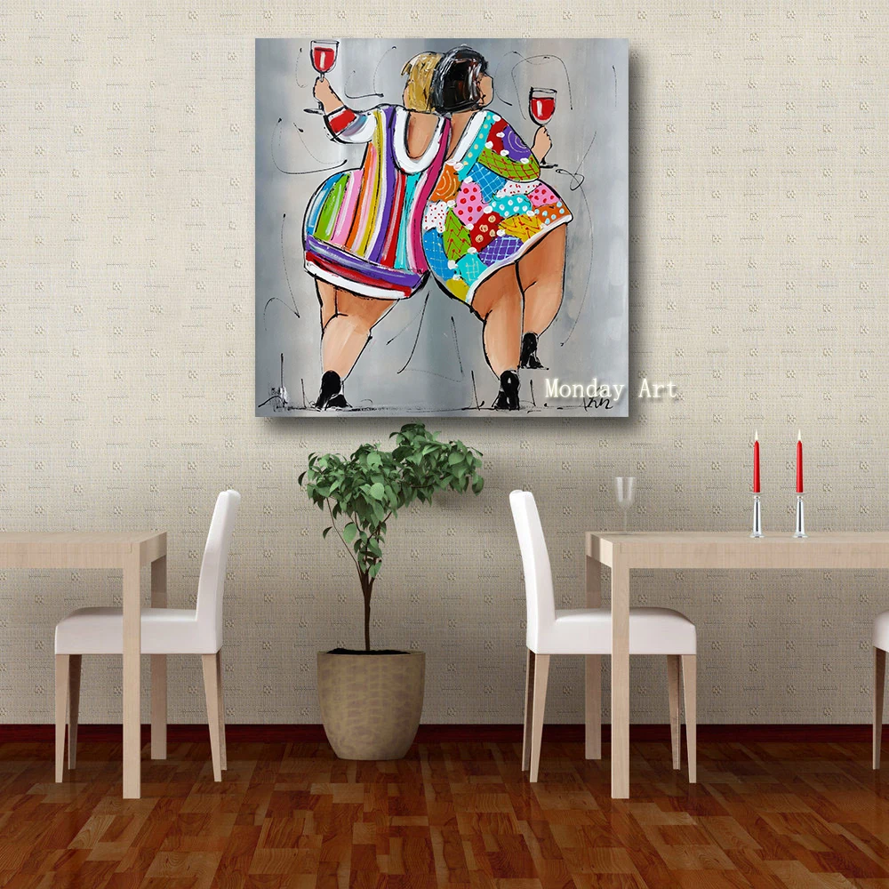 Top Selling Home decor picture handpainted Two Girls Drinking Modern oil paingting On Canvas Wall Decor Portrait Wall Painting
Top Selling Home decor picture handpainted Two Girls Drinking Modern oil paingting On Canvas Wall Decor Portrait Wall Painting