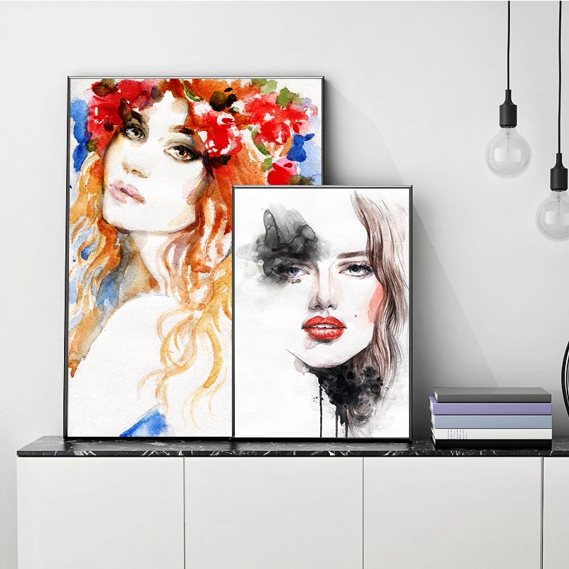 Modern Watercolor Colorful Beauty Women Canvas Painting Poster Print Unique Decor Wall Art Pictures For Living Room Bedroom Cafe
Modern Watercolor Colorful Beauty Women Canvas Painting Poster Print Unique Decor Wall Art Pictures For Living Room Bedroom Cafe