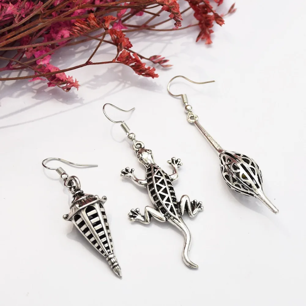 Gothic Punk CZ Zircon Lizard Drop Earring for Womenr Metal Color Animal Geckos umbrella Earrings Jwewlry Dropshipping
Gothic Punk CZ Zircon Lizard Drop Earring for Womenr Metal Color Animal Geckos umbrella Earrings Jwewlry Dropshipping