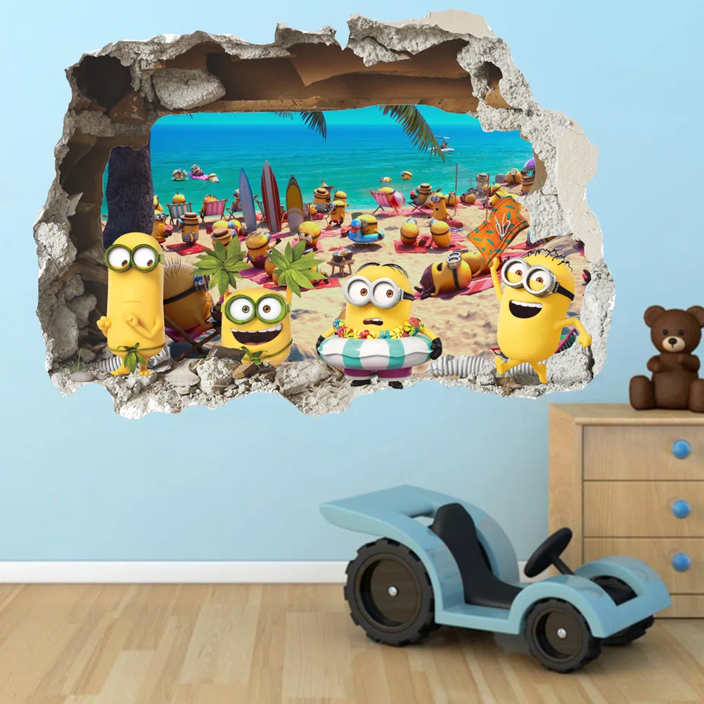 Cartoon 3D Yellow Boy Wall Sticker Cute On Holiday Smashed Window Baby Kids Room Bedroom Decoraton Vinyl Decals Art Mural Poster
Cartoon 3D Yellow Boy Wall Sticker Cute On Holiday Smashed Window Baby Kids Room Bedroom Decoraton Vinyl Decals Art Mural Poster