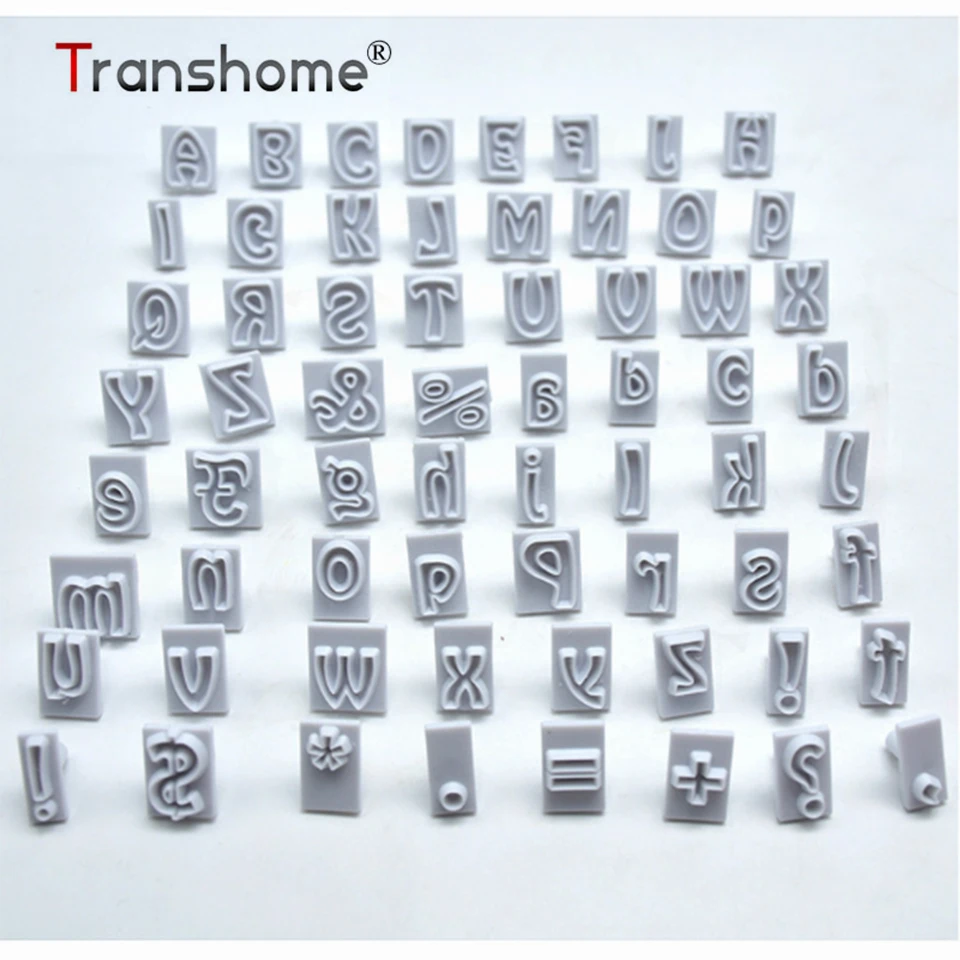 Transhome Alphabet Cookie Cutter 64Pcs/Set DIY Baking Tools English Alphabet Symbols Fondant Mousse Chocolate Cake Cookie Stamp
Transhome Alphabet Cookie Cutter 64Pcs/Set DIY Baking Tools English Alphabet Symbols Fondant Mousse Chocolate Cake Cookie Stamp