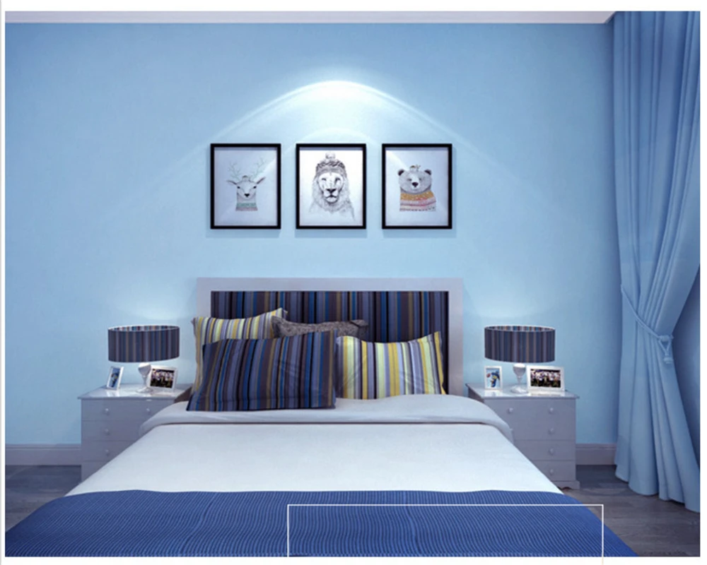 beibehang Nordic style modern minimalist non-woven bedroom living room solid color Mediterranean papel de parede 3d wallpaper
beibehang Nordic style modern minimalist non-woven bedroom living room solid color Mediterranean papel de parede 3d wallpaper