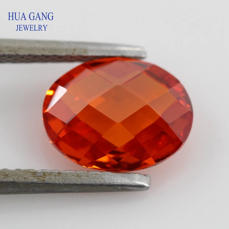 Orange CZ Stone Oval Shape Double Checkerboard Synthetic Gems Cubic Zirconia For Jewelry Size 3x5~10x14mm Free Shipping
Orange CZ Stone Oval Shape Double Checkerboard Synthetic Gems Cubic Zirconia For Jewelry Size 3x5~10x14mm Free Shipping