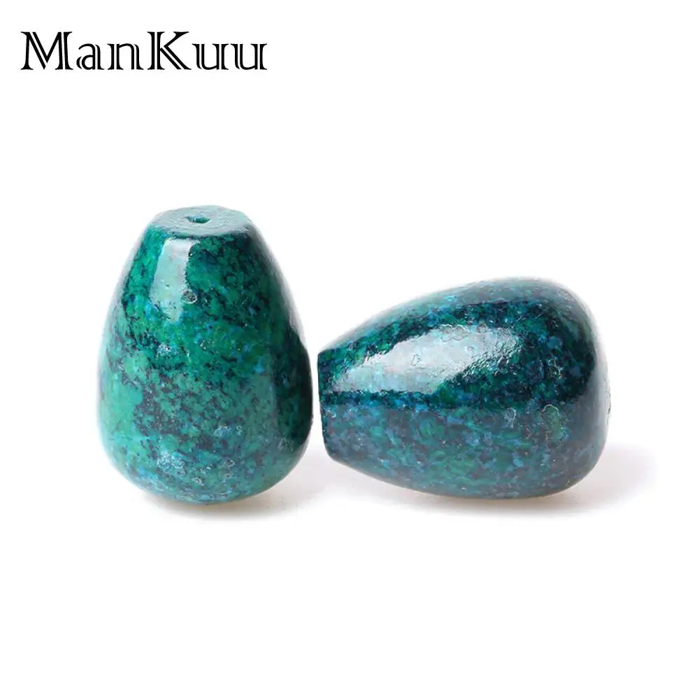 Mankuu 18*24mm Blue Green Phoenix Stone Beads Smooth Natural Chrysocolla Beads For Jewelry Making 20pcs/Lot Wholesale Stone Bead
Mankuu 18*24mm Blue Green Phoenix Stone Beads Smooth Natural Chrysocolla Beads For Jewelry Making 20pcs/Lot Wholesale Stone Bead