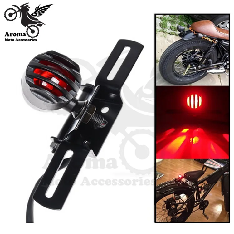Vintage Black motorcycle Tail Light Custom License Plate Holder Relocator motorbike brake lights red lighting unviersal bobber
Vintage Black motorcycle Tail Light Custom License Plate Holder Relocator motorbike brake lights red lighting unviersal bobber
