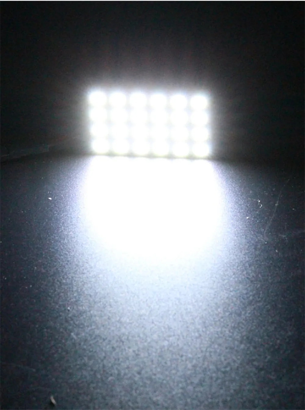 Xenplus 1x24SMD LED Light Panel Car Interior Festoon Dome Lamp Bulb Auto Light-emitting Diode Reading with T10 BA9s Adapter | Автомобили и