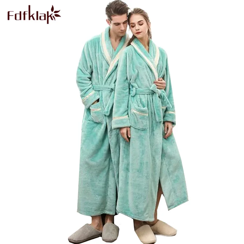 Fdfklak 3XL Women bathrobe long sleeve flannel winter robe couple's long bath robe plus size home clothes kimono sleepwear
Fdfklak 3XL Women bathrobe long sleeve flannel winter robe couple's long bath robe plus size home clothes kimono sleepwear