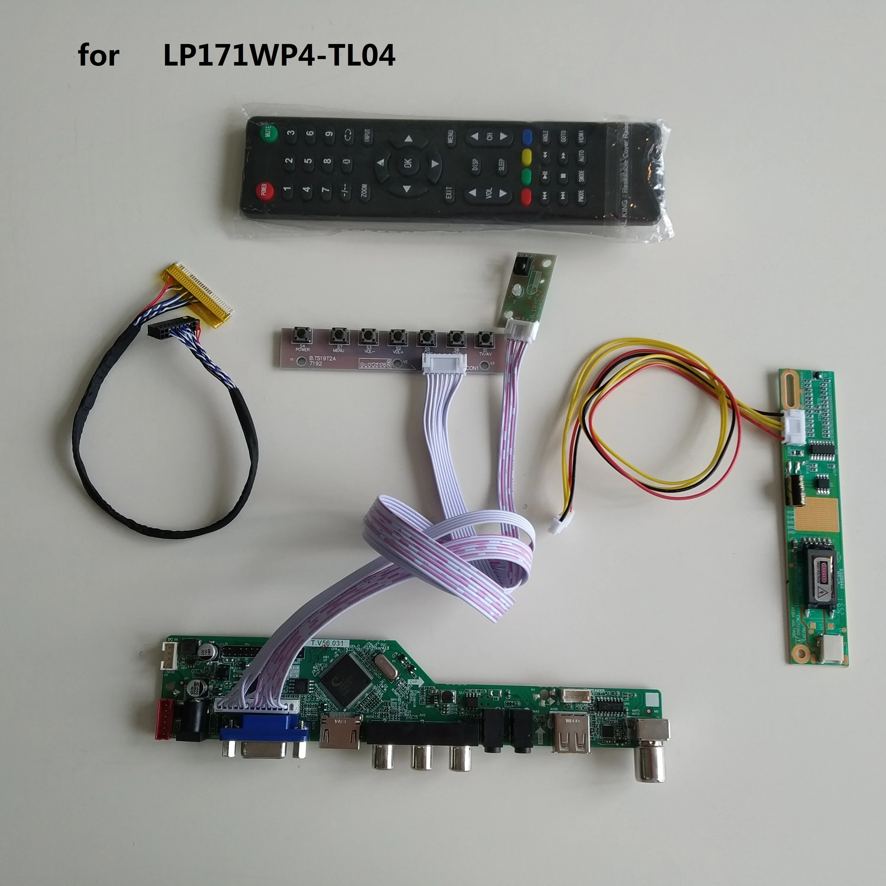 ТВ аудио VGA AV USB ЖК-дисплей светодиодный контроллер доска DIY для LP171WP4-TL04 17,1 "1440 × 900 Дисплей панель монитор
ТВ аудио VGA AV USB ЖК-дисплей светодиодный контроллер доска DIY для LP171WP4-TL04 17,1 "1440 × 900 Дисплей панель монитор