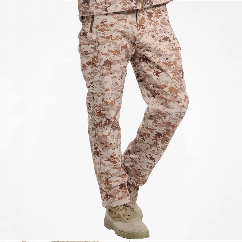 Men s winter Shark Skin army Tactical SoftShell Waterproof Pants plus size Military camouflage Windproof Fleece Trousers
Men s winter Shark Skin army Tactical SoftShell Waterproof Pants plus size Military camouflage Windproof Fleece Trousers