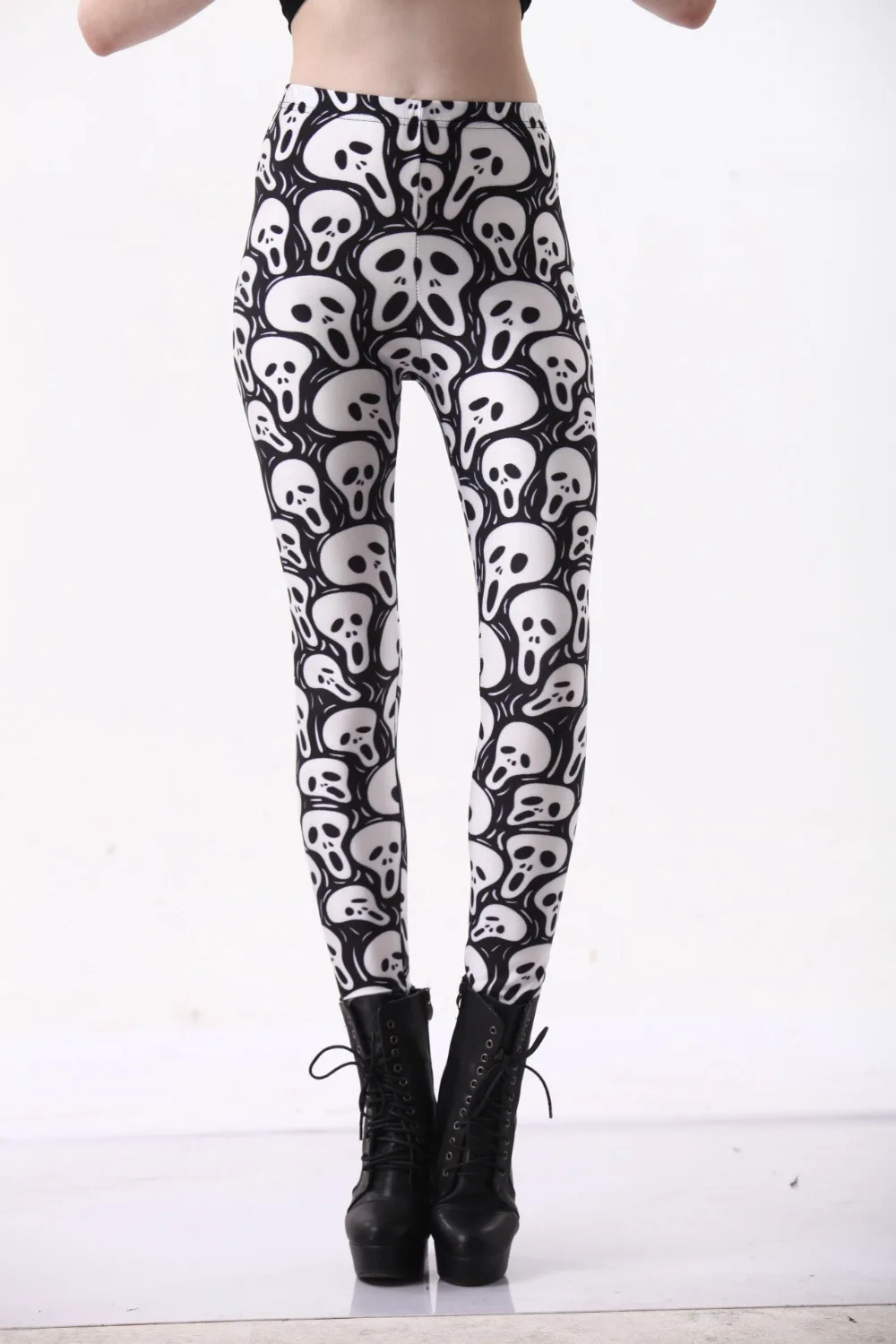 Fashion Women Skulls on Black Print Leggings Slim Fit Thin Elastic Polyester Party Pants Casual Trousers Drop Shipping
Fashion Women Skulls on Black Print Leggings Slim Fit Thin Elastic Polyester Party Pants Casual Trousers Drop Shipping