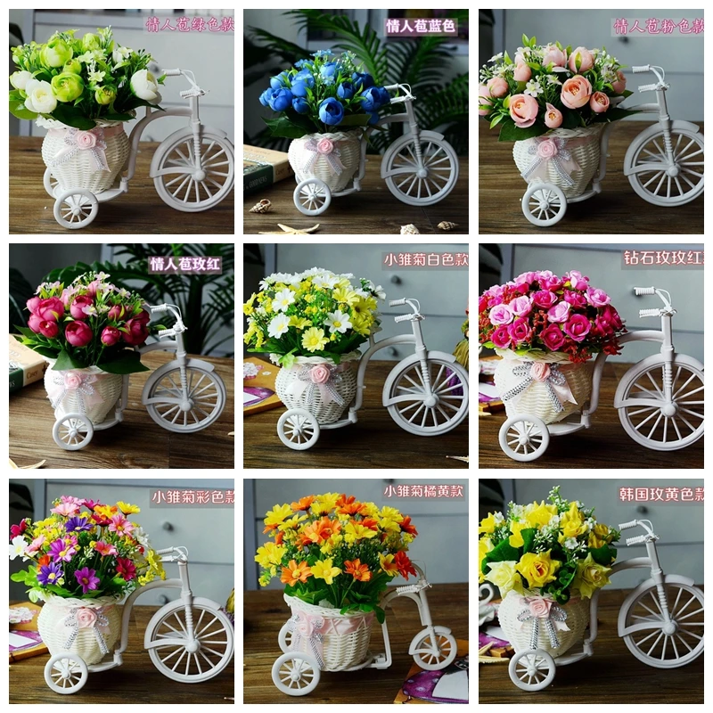 1 pc/lot Simulation Flowers Silk Rose Flower and Bike Basket Simulation Flowers Suit for DIY Home Wedding Party for Decoration
1 pc/lot Simulation Flowers Silk Rose Flower and Bike Basket Simulation Flowers Suit for DIY Home Wedding Party for Decoration