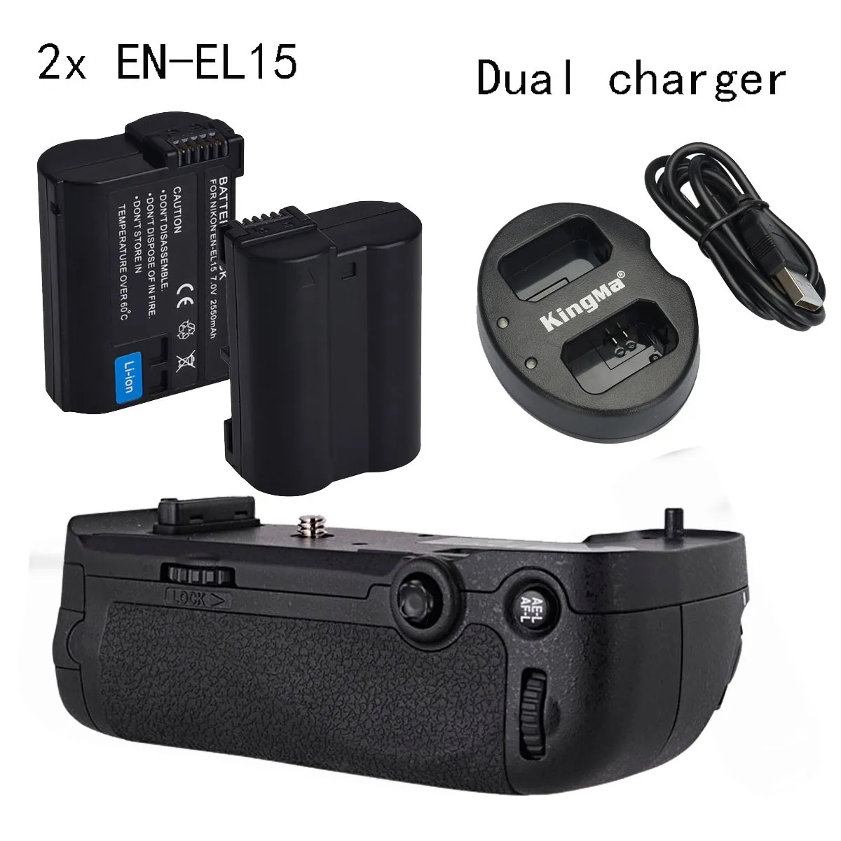 Meike vertical Battery Grip MK-D800 MK D800 for Nikon D800 D810 as MB-D12 + 2*EN-EL15 + Dual Charger
Meike vertical Battery Grip MK-D800 MK D800 for Nikon D800 D810 as MB-D12 + 2*EN-EL15 + Dual Charger