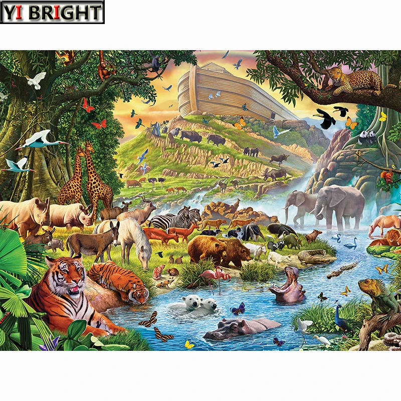 Full Square Diamond embroidery animal Round Diamond mosaic Animal Paradise 5D DIY Diamond painting Cross stitch Forest Zoo
Full Square Diamond embroidery animal Round Diamond mosaic Animal Paradise 5D DIY Diamond painting Cross stitch Forest Zoo