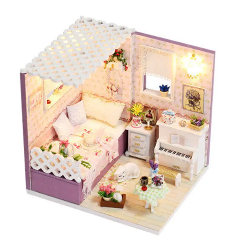 WINCO 3D DIY Baby Doll house Miniature Furniture Kit with Dust Cover Hand Assemble Toys for Children Birthday Creative Gift
WINCO 3D DIY Baby Doll house Miniature Furniture Kit with Dust Cover Hand Assemble Toys for Children Birthday Creative Gift