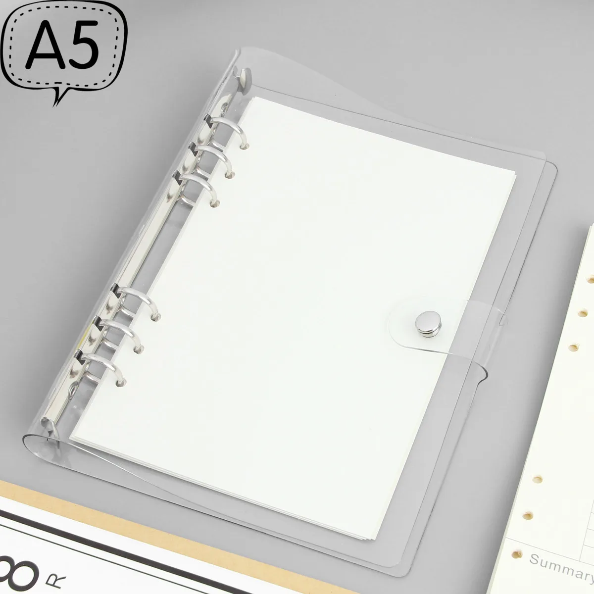 A5 A6 Transparent Soft PVC Spiral Cover, Simple Study Planner Notebook's Shell, Stationery Supplies
A5 A6 Transparent Soft PVC Spiral Cover, Simple Study Planner Notebook's Shell, Stationery Supplies