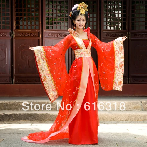 Red Crystal Yarn Costume Ancient Tang Dynasty Empress Clothing ( 1 Braces Skirt, 1 Wraps, 1 Belt)
Red Crystal Yarn Costume Ancient Tang Dynasty Empress Clothing ( 1 Braces Skirt, 1 Wraps, 1 Belt)