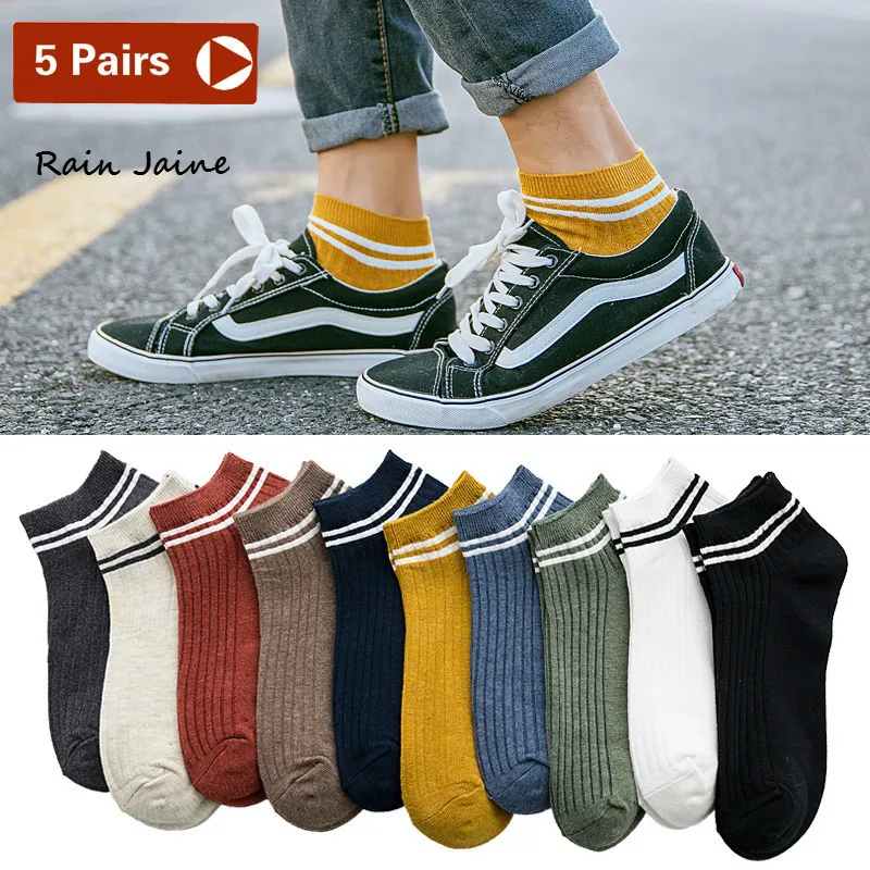 Мужские носки Meias Homem Sokken Mannen крутые короткие Calcetines Hombre Algod N 5 пар | Мужская одежда