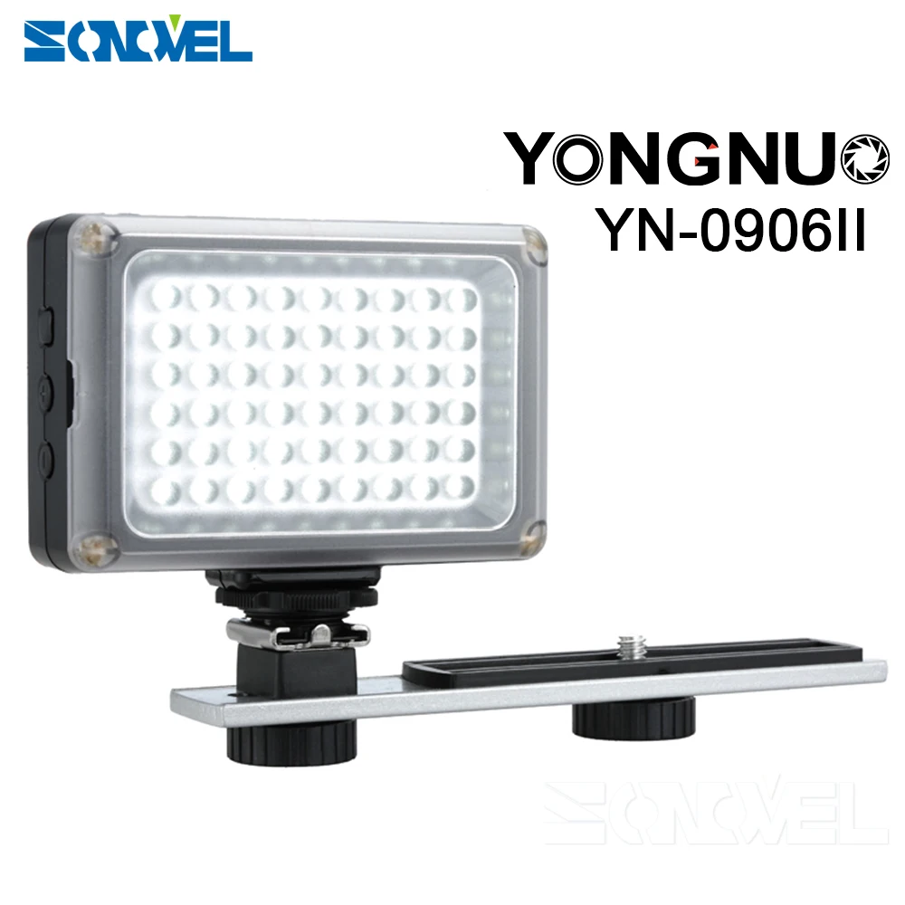 YONGNUO YN-0906 II YN0906 II 54 LED 5500K/3200K LED Video Light Lamp Photography Lighting for Canon Nikon DSLR Camera Camcorde
YONGNUO YN-0906 II YN0906 II 54 LED 5500K/3200K LED Video Light Lamp Photography Lighting for Canon Nikon DSLR Camera Camcorde