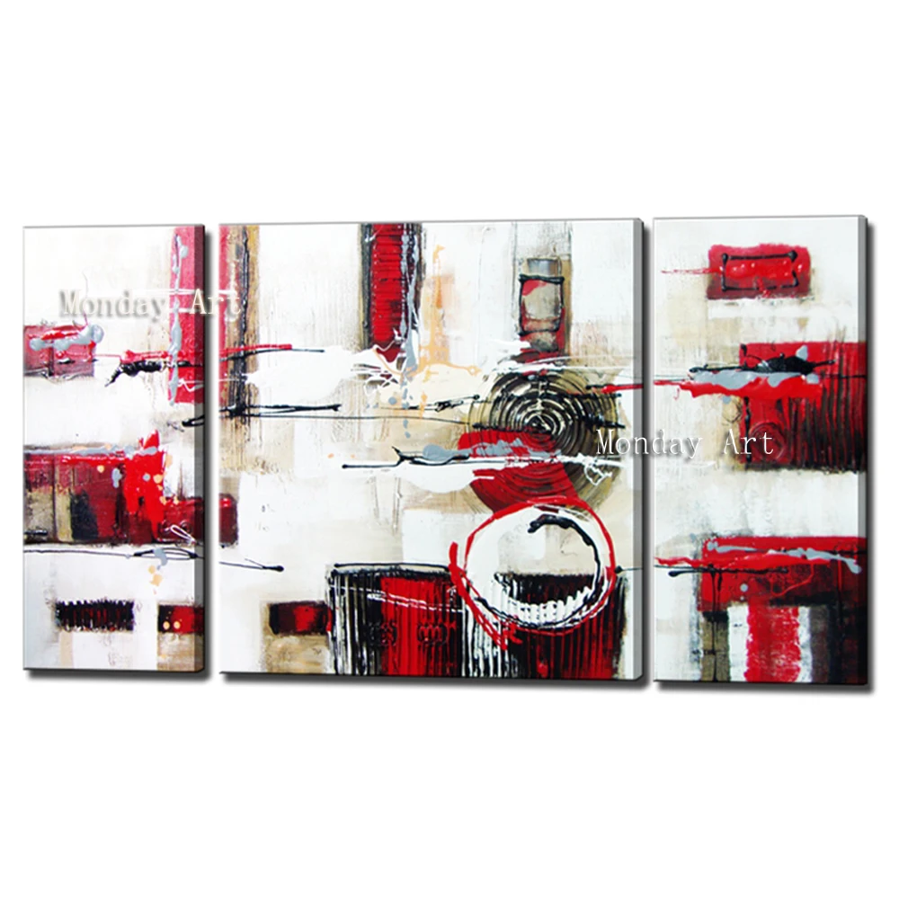 3 piece handmade canvas painting hand painted abstract oil painting modern red painting wall art canvas pictures for living room
3 piece handmade canvas painting hand painted abstract oil painting modern red painting wall art canvas pictures for living room