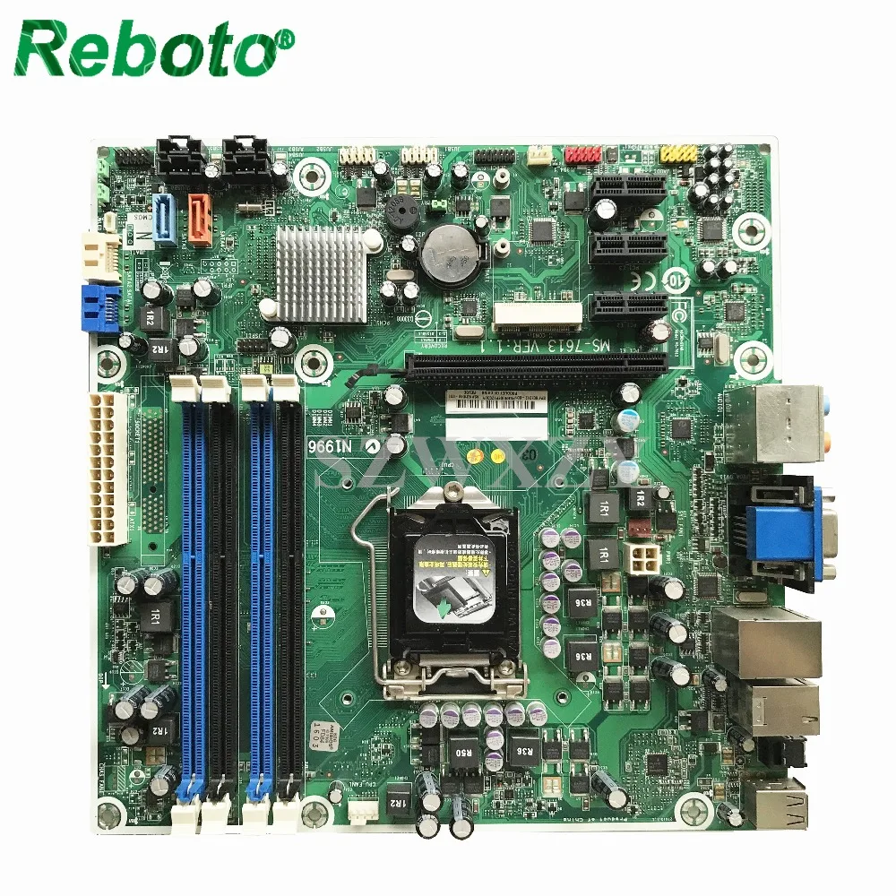 Фото Материнская плата Reboto для HP 601048 001 601312 MS 7613 V1.1 H57 LGA 1156 DDR3|Материнские платы| |