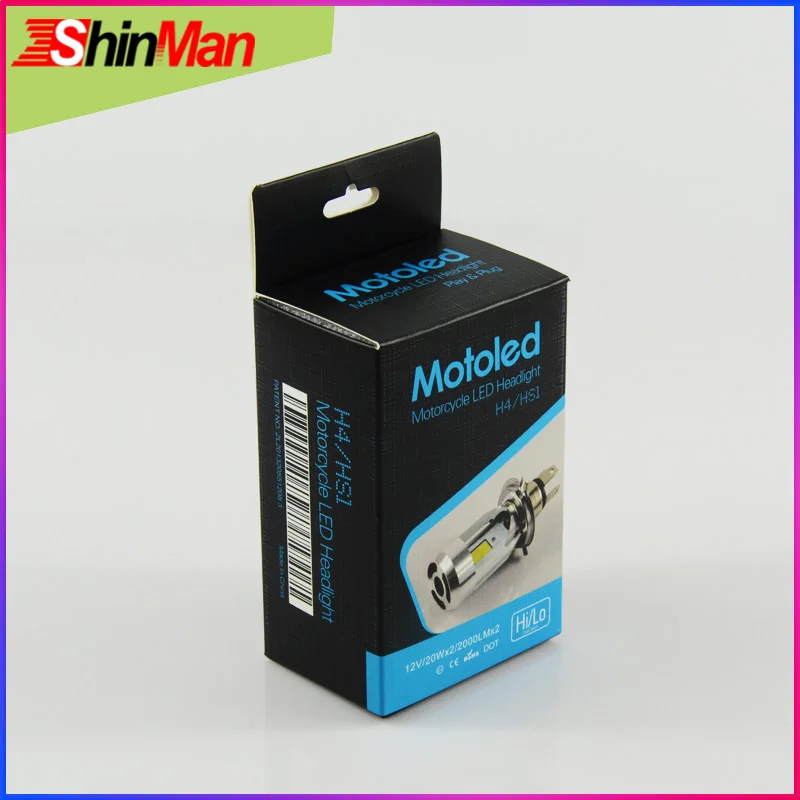 ShinMan Motorcycle LED Headlight 12V h4 Hi/Lo 20W 2000LM 2LED COB Motorbike Headlamp Motor Bike Fog Lamp Bulb Light High/low
ShinMan Motorcycle LED Headlight 12V h4 Hi/Lo 20W 2000LM 2LED COB Motorbike Headlamp Motor Bike Fog Lamp Bulb Light High/low