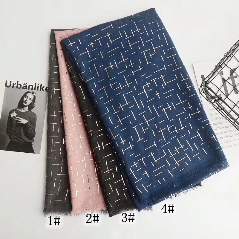 Gold Foli Delicate Shawls Golden Grid Scarf Cotton Pashmina Bandana Muslim Echarpe Wraps Muffler 10pcs/lot
Gold Foli Delicate Shawls Golden Grid Scarf Cotton Pashmina Bandana Muslim Echarpe Wraps Muffler 10pcs/lot