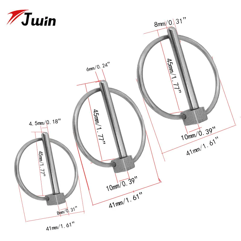 Stainless Steel 316 Boat Kayak Canoe Trailer FarmTractor Trolley Caravan Lynchpins Retaining Marine Linchpin Clips Ring
Stainless Steel 316 Boat Kayak Canoe Trailer FarmTractor Trolley Caravan Lynchpins Retaining Marine Linchpin Clips Ring