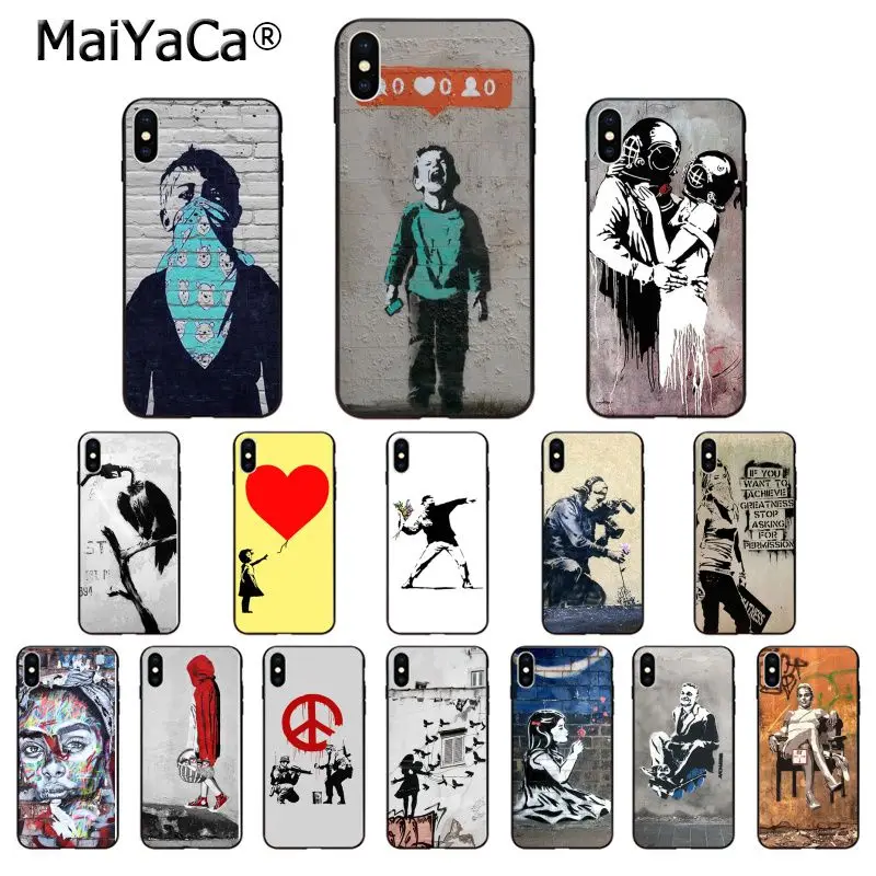 MaiYaCa Street Art Banksy Graffiti Customer High Quality Phone Case for Apple iPhone 8 7 6 6S Plus X XS MAX 5 5S SE XR Cover
MaiYaCa Street Art Banksy Graffiti Customer High Quality Phone Case for Apple iPhone 8 7 6 6S Plus X XS MAX 5 5S SE XR Cover